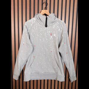 G Star Raw Sweater XL Men’s Gray Cadet Street Splatter Pullover Hoodie
